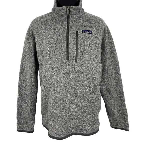 Patagonia Mens Better Sweater Size Small S 1/4-Zip Fleece Pullover Jacket Gray - Picture 1 of 9